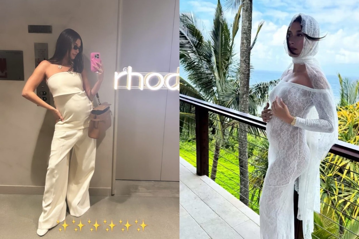 盤點 Hailey Bieber 最上鏡的 Y2K 孕婦造型!誰說懷孕不能當千禧辣妹?