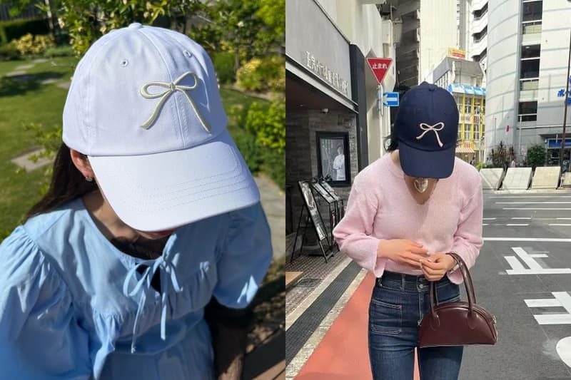 老帽就選這款!戴上一枚小可愛:夏日甜辣感,日韓女生都心動的「蝴蝶結」老帽!