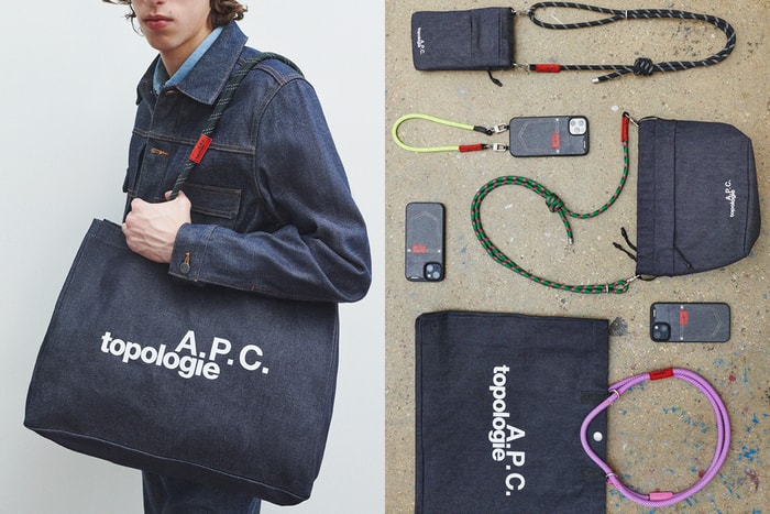 Topologie 下一個聯名很吸睛:A.P.C. 經典丹寧變成手機殼,手袋配件也是法式簡約風!