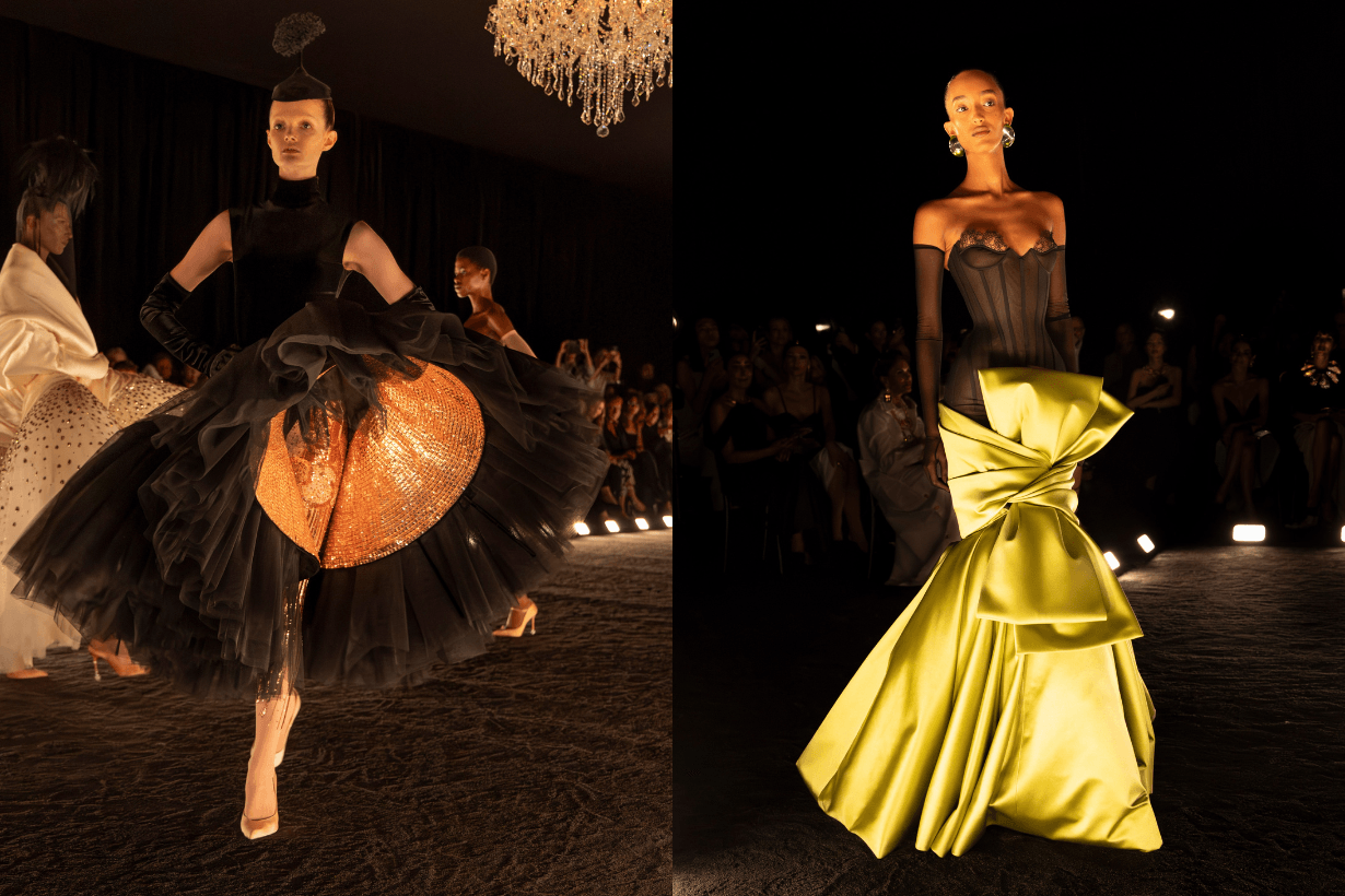 schiaparelli-haute-couture-daniel-roseberry-1950s-fashion-cocktail-dresses-pencil-skirts-gowns-doja-cat-kylie-jenner-corset-party-dress-avant-garde