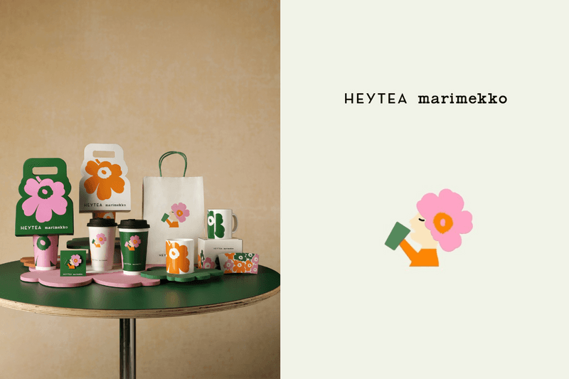 Hey Tea 喜茶聯乘 Marimekko, 推出 「喜悅生花」 限定聯乘茶飲及周邊,成 2024 夏季必喝手搖!