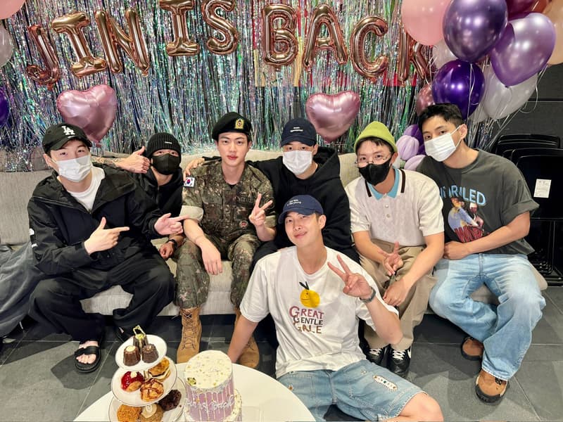 BTS JIN finished his army duty!What did BTS held to celebrate its 11th anniversary ?