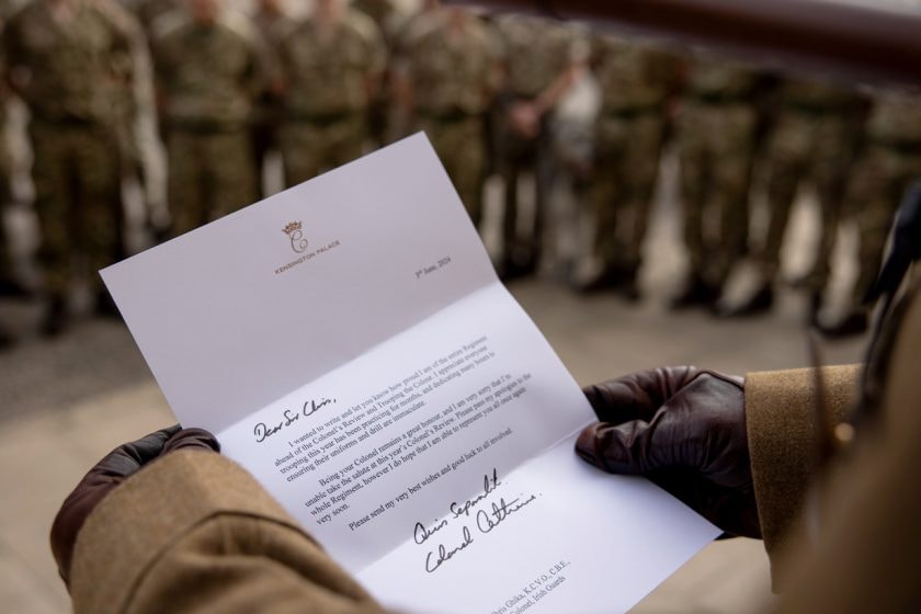 Kate Middleton trooping The Colour letter apology