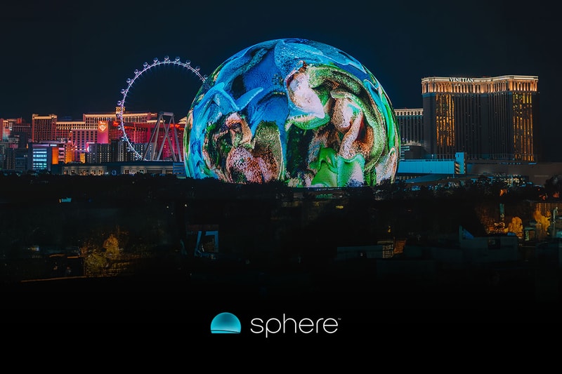 Sphere Las Vegas Chanel OREO ONE PIECE ad animation giant screen