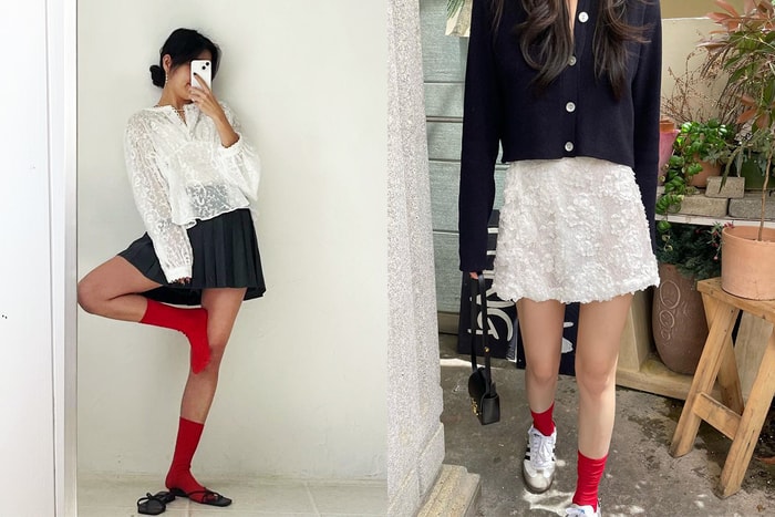 小白襪的潮流時代已經過去,今個夏季,時尚女生們都改以「小紅襪」作搭配
