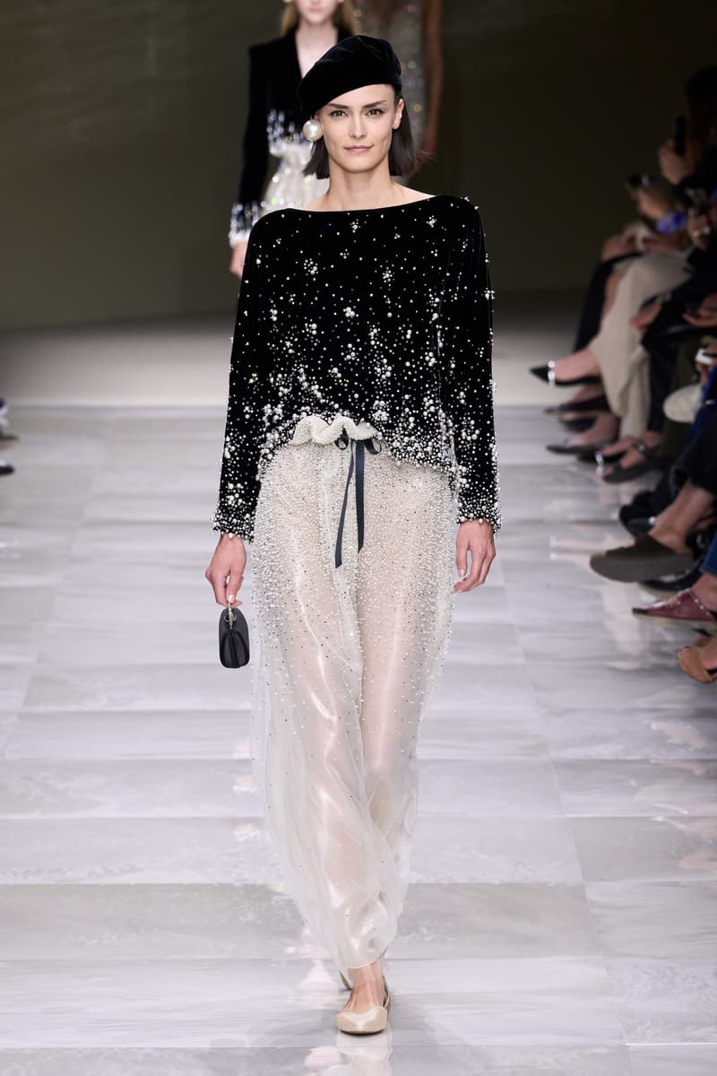 Armani Piere 2024 高級訂制圍繞珍珠為題,以裝飾點綴向人們述說優雅之美~