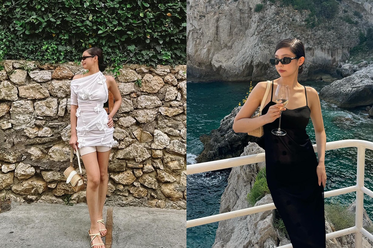 Jacquemus Le Bambimou BLACKPINK Jennie Capri Vacation Outfit