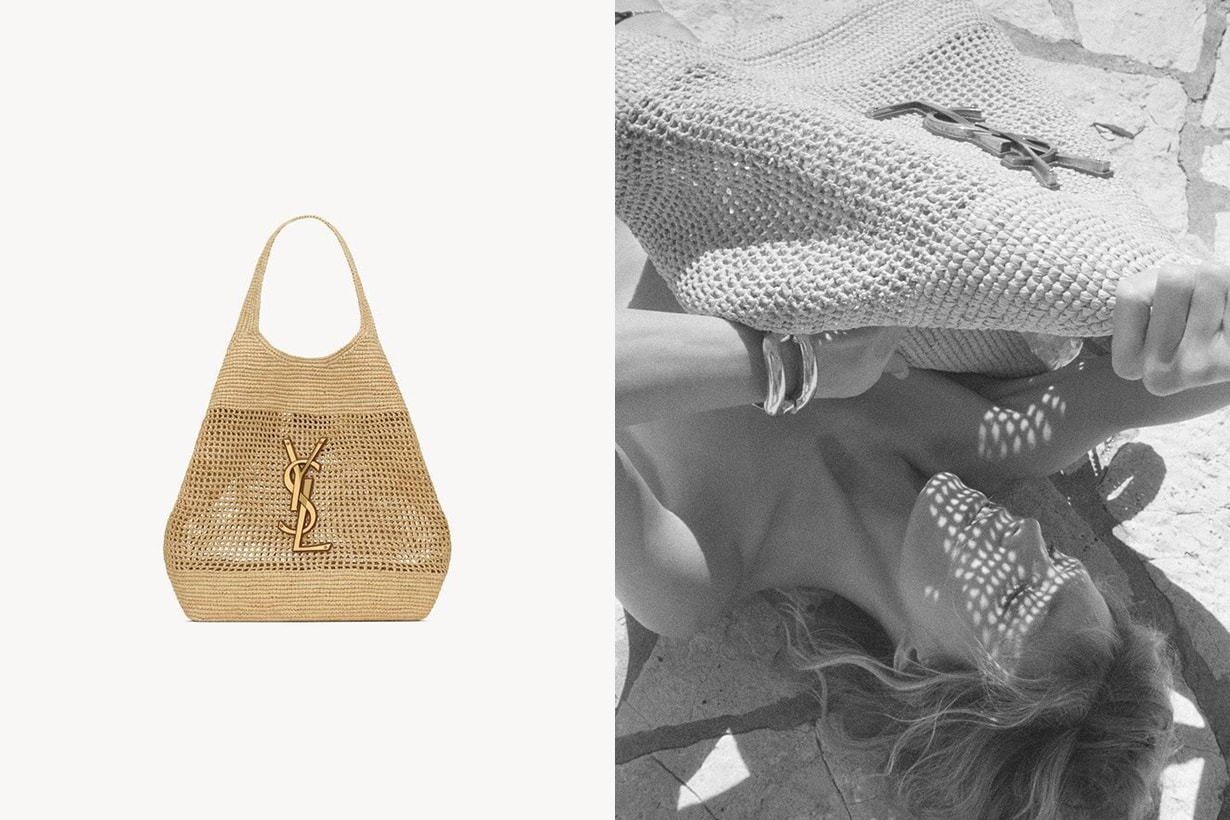 Saint Laurent Sade Triangle Coin Purse Tan Lines 2024 summer Handbags
