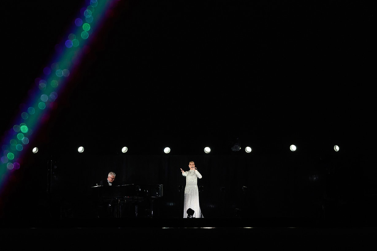Celine Dion Paris 2024 style Dior