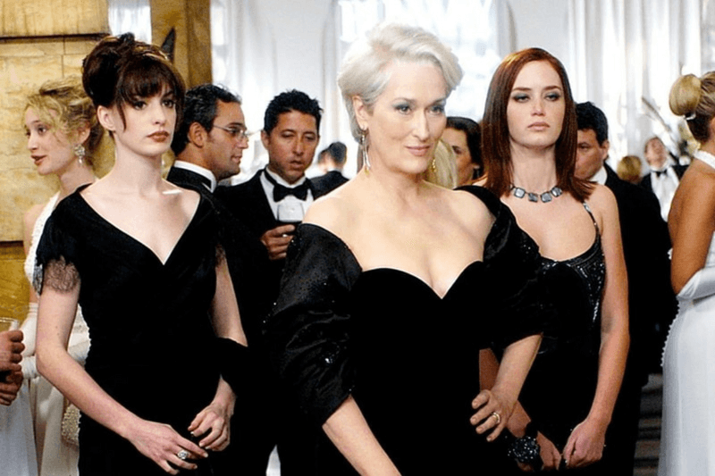 the-devil-wears-prada-meryl-streep-anne-hathaway-emily-blunt-miranda-priestly-andy-sachs-emily-charlton-wendy-finerman-disney-aline-brosh-mckenna-classic-movie-sequel-film-sag-awards