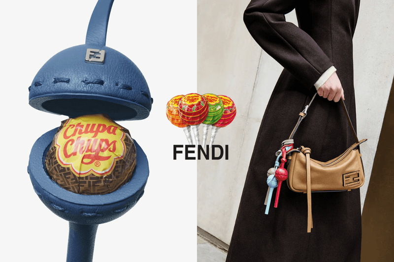 Fendi X Chupa Chups 推出棒棒糖收納器，不但可以當包包吊飾還能當項鍊，絕對是 2024 最心動的跨界聯名