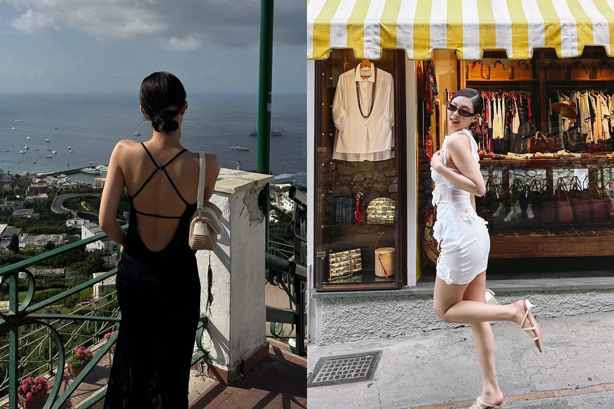 Jacquemus Le Bambimou BLACKPINK Jennie Capri Vacation Outfit