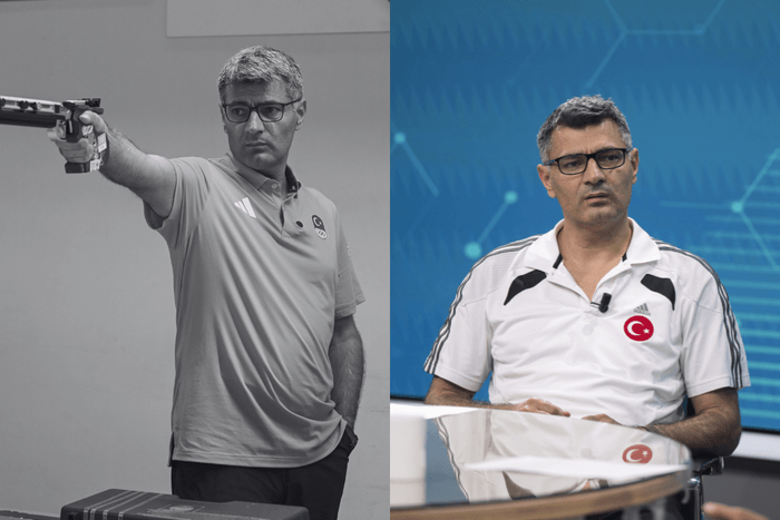 土耳其射擊選手 Yusuf Dikeç 帶著女兒接受訪問:外表冷酷理性的他,私下也是個「女兒傻瓜」