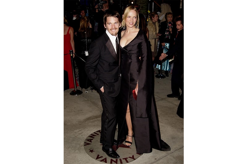 90s 2000s hollywood couple outfit street snap beckham brad jennifer kate johnny Elizabeth hugh uma ethan sarah matthew valentine's day