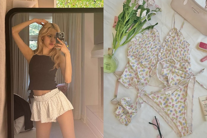 抓住夏天的尾巴!Rosé 穿的 Glowny 小碎花居家系列,已經在社群洗版