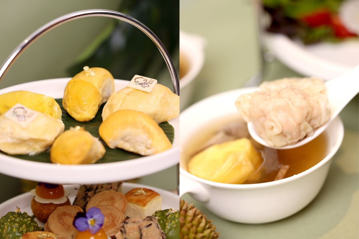 Kelas Hotel terbaik di Hong Kong 7 Pasar di ICON meluncurkan teh sore durian harum