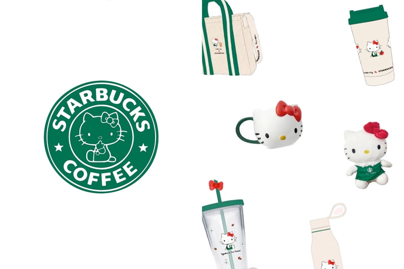 販售資訊、日期曝光：Hello Kitty 拿著咖啡、穿綠色圍裙的，Starbucks 星巴克這個聯名太欠買！