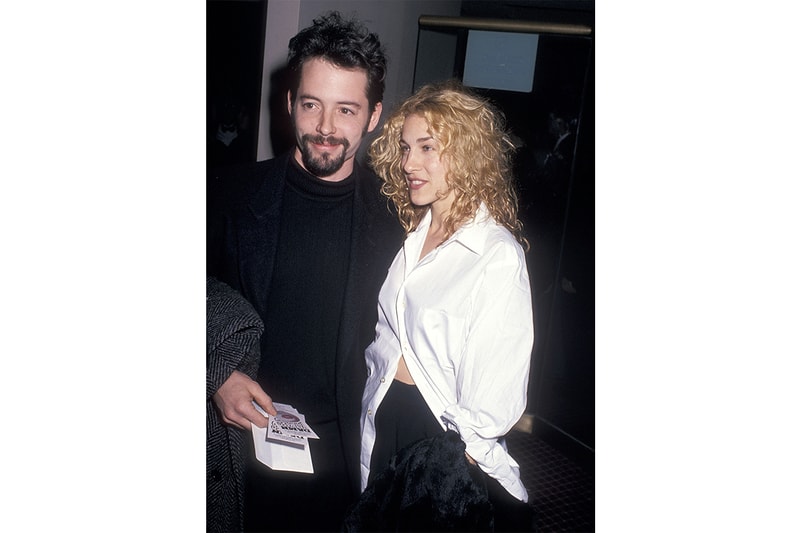 90s 2000s hollywood couple outfit street snap beckham brad jennifer kate johnny Elizabeth hugh uma ethan sarah matthew valentine's day