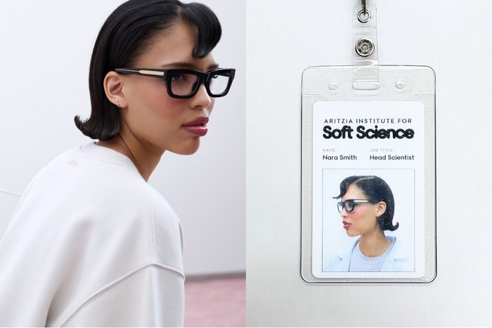 不再當主婦?Nara Smith 在 Aritzia 廣告中化身科學家,製作羊毛衛衣