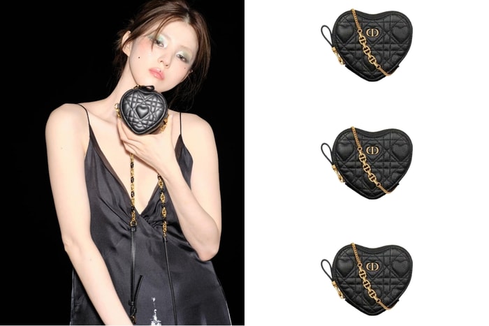 Dior 也可以又帥又辣!韓韶禧演繹全新黑金心心包,展現帥氣叛逆氣息