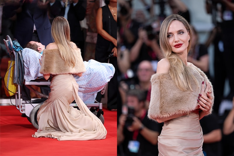 2024 威尼斯最暖一幕：Angelina Jolie 在紅毯優雅跪下，只為了和一旁的粉絲聊聊天！