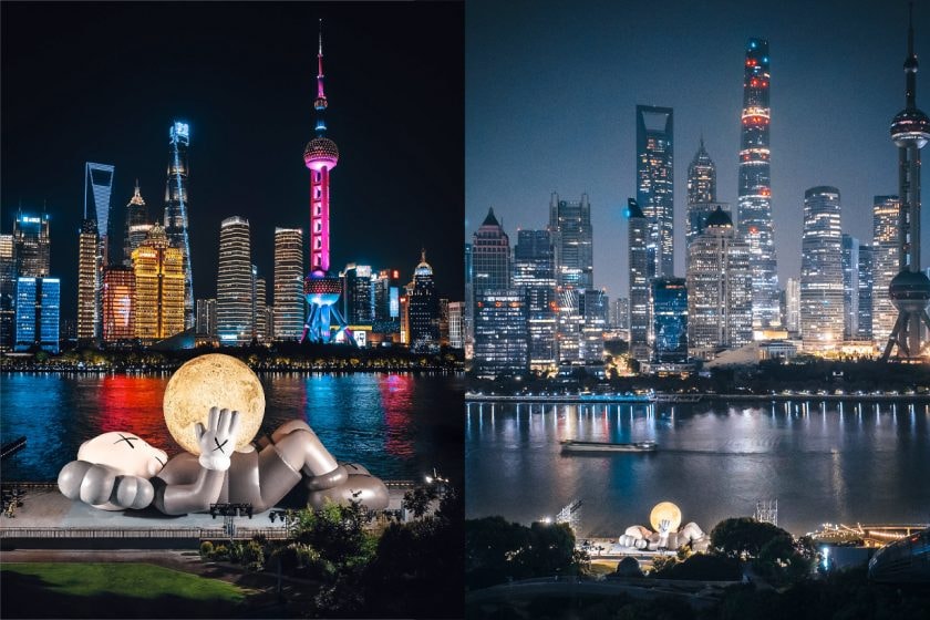 kaws holiday Companion shanghai north bund moon festival