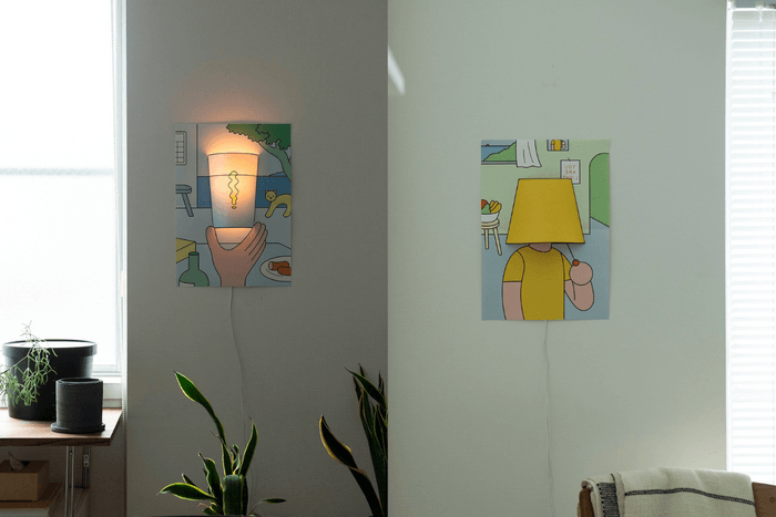 兼具功能性+美感:風靡日網的POSTER LIGHT 是什麼?超可愛海報燈!