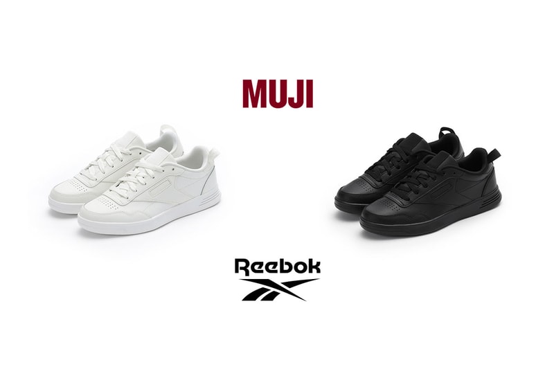 muji x Reebok Club C 85 Black White sneaker