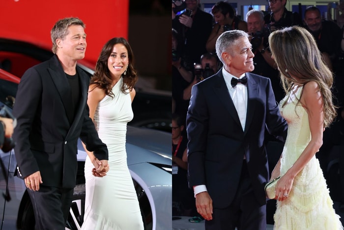 #2024 威尼斯影展:Brad Pitt 緊牽新女友,與 George Clooney 夫妻一起現身紅毯!