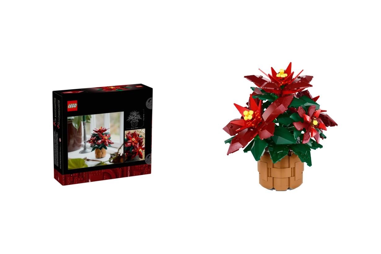 LEGO Botanical Collection Poinsettia Wreath Plum Blossom Chrysanthemum