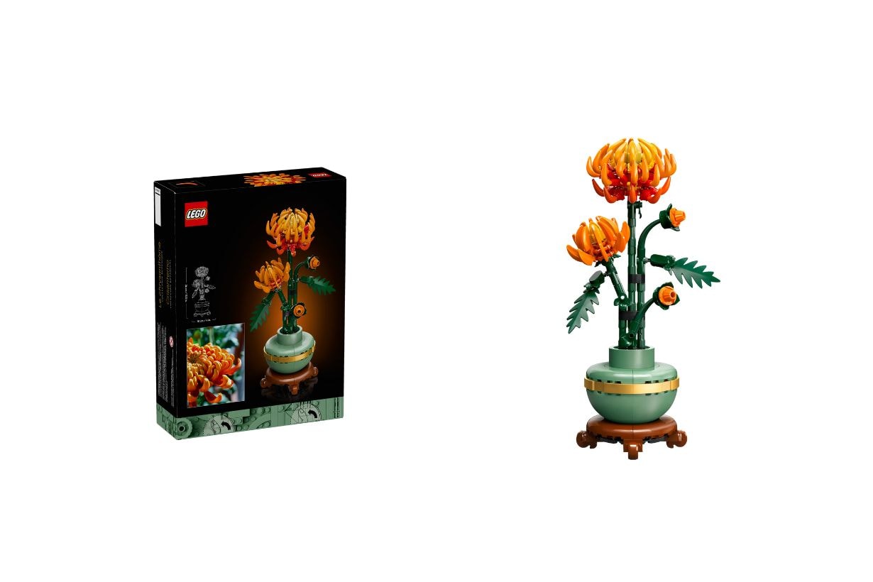 LEGO Botanical Collection Poinsettia Wreath Plum Blossom Chrysanthemum