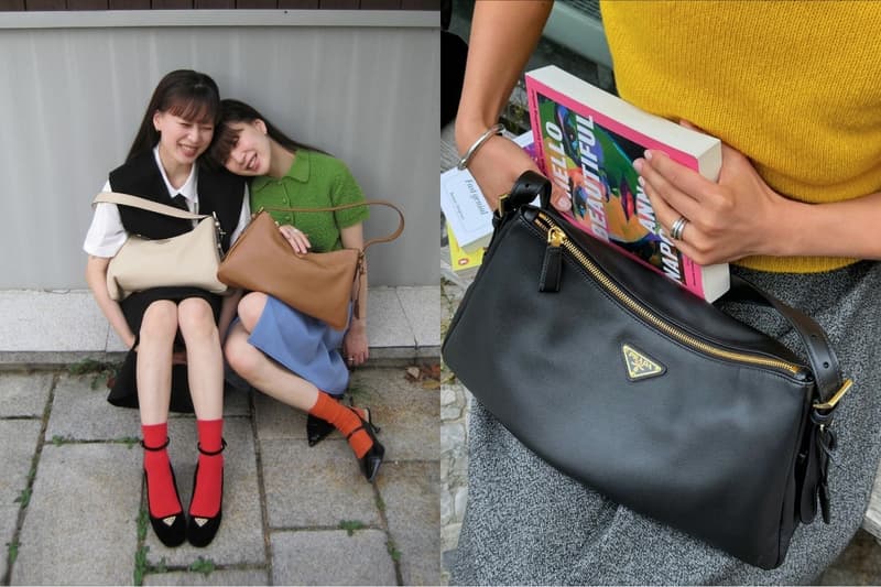 到處都見到它的蹤影:時尚達人們都率先戴上了 Prada 的 Aimee Bag