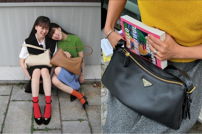 到處都見到它的蹤影:時尚達人們都率先戴上了 Prada 的 Aimee Bag