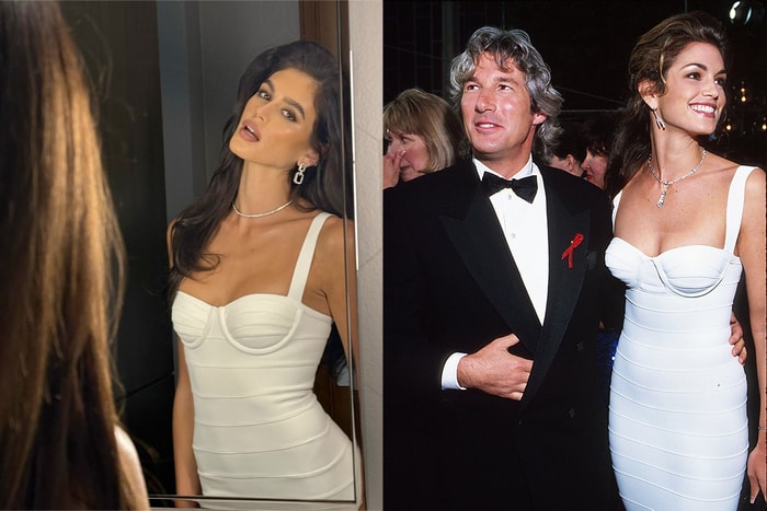 翻開超模媽媽的衣櫃:Kaia Gerber 詮釋 Cindy Crawford 經典紅毯,30 年前禮服依然時髦!
