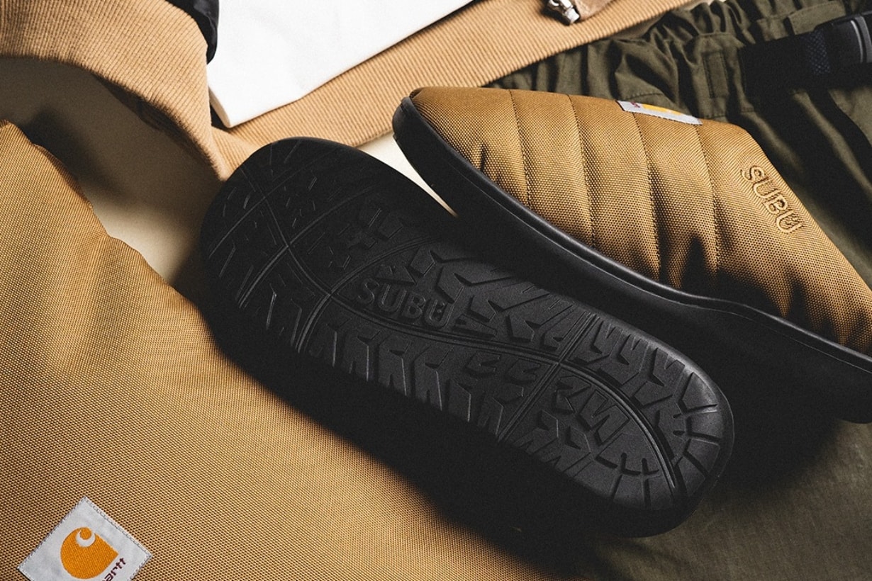 Carhartt x SUBU Cordura Slippers Hamilton Brown Collaboration