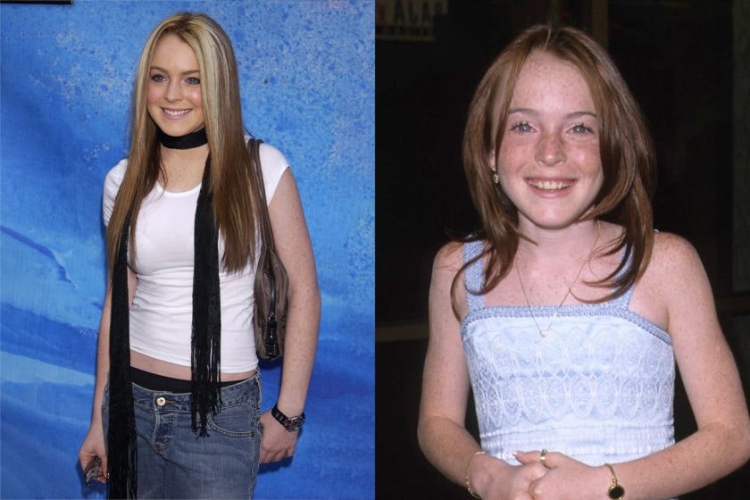 lindsay lohan michael kors new look nyfw jil sander