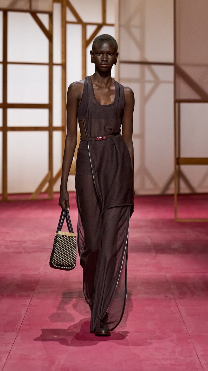 hermes pfw 2025 spring summer looks detail birkin inspiration