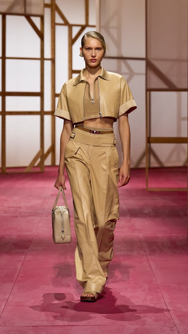 hermes pfw 2025 spring summer looks detail birkin inspiration