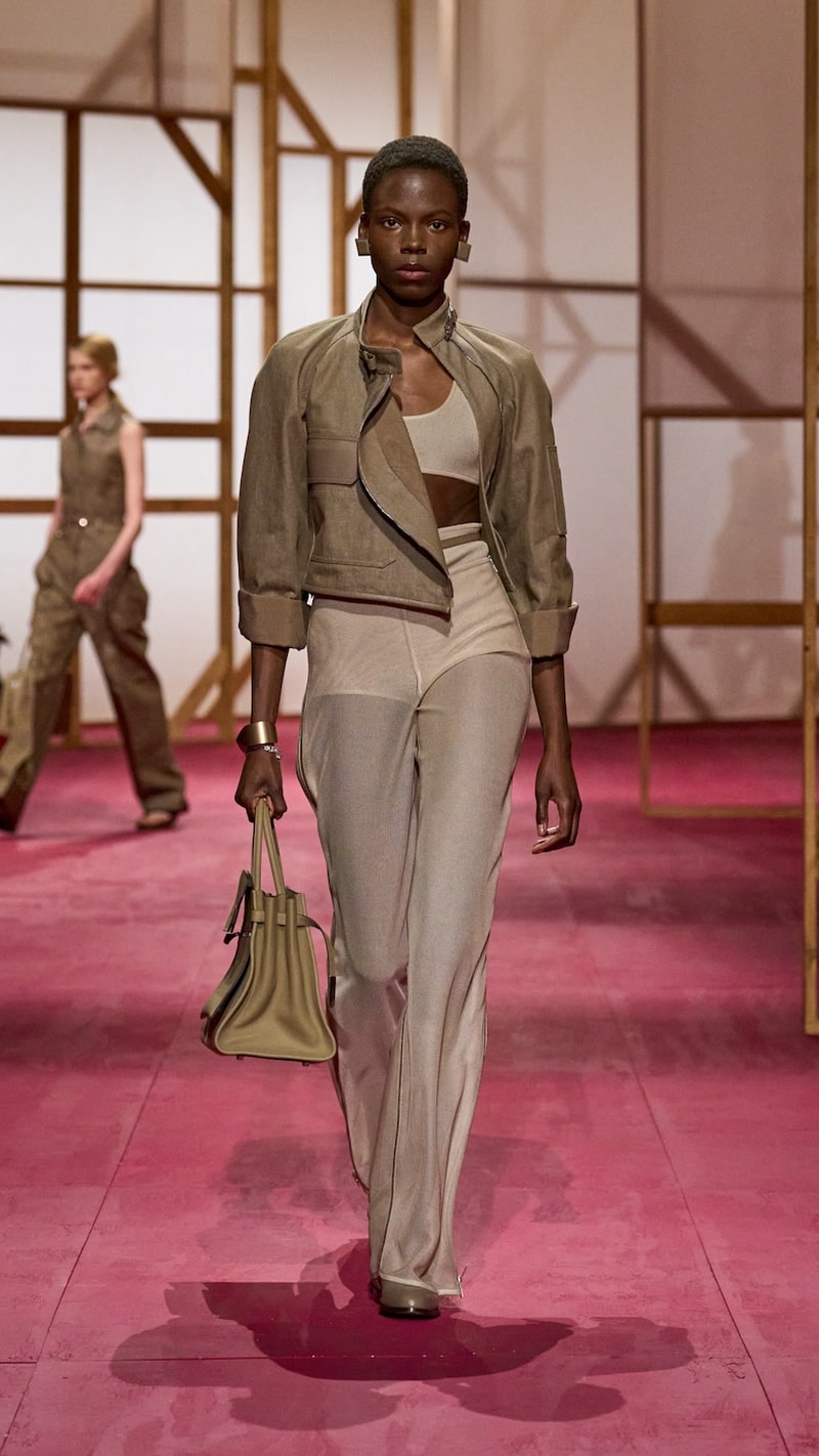 hermes pfw 2025 spring summer looks detail birkin inspiration
