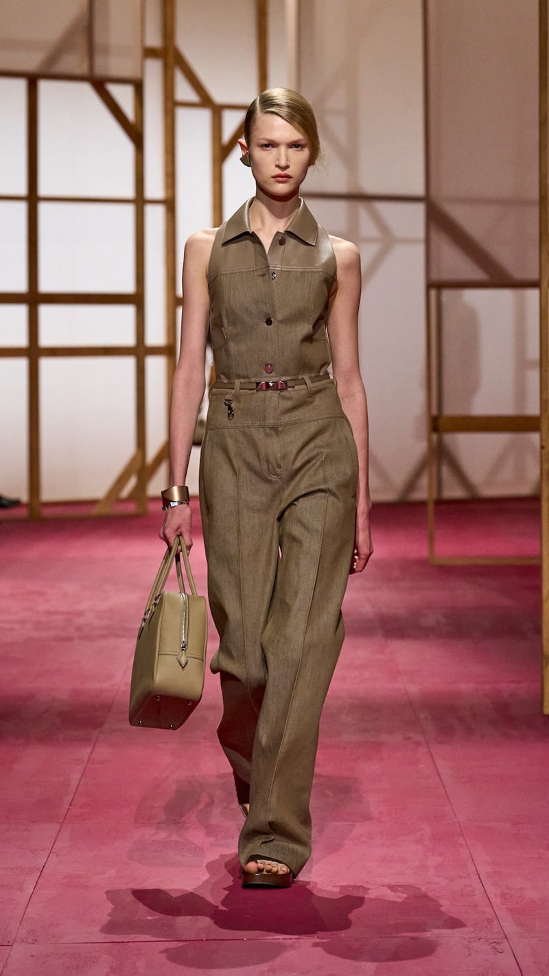 hermes pfw 2025 spring summer looks detail birkin inspiration