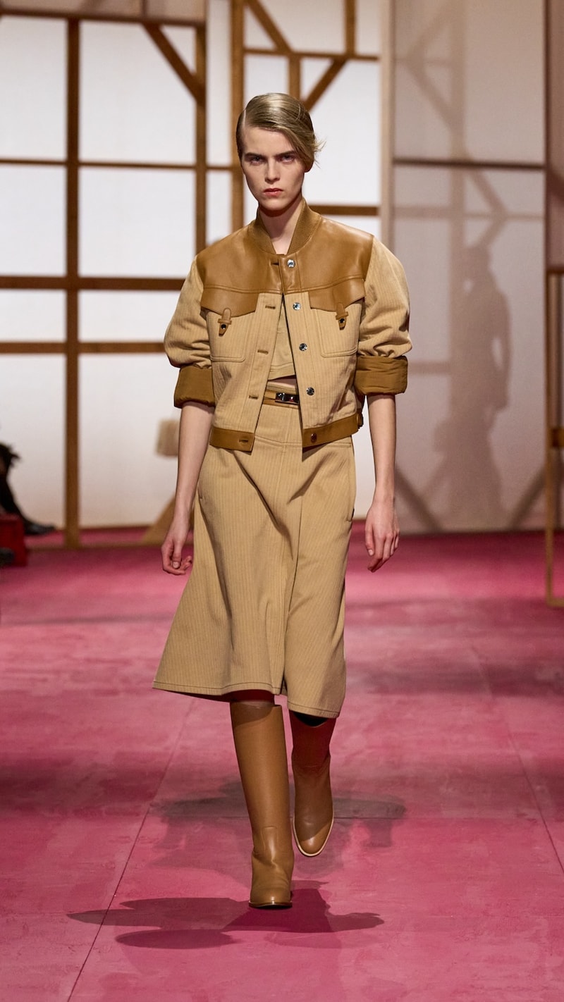 hermes pfw 2025 spring summer looks detail birkin inspiration