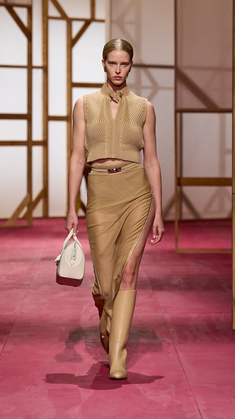 hermes pfw 2025 spring summer looks detail birkin inspiration