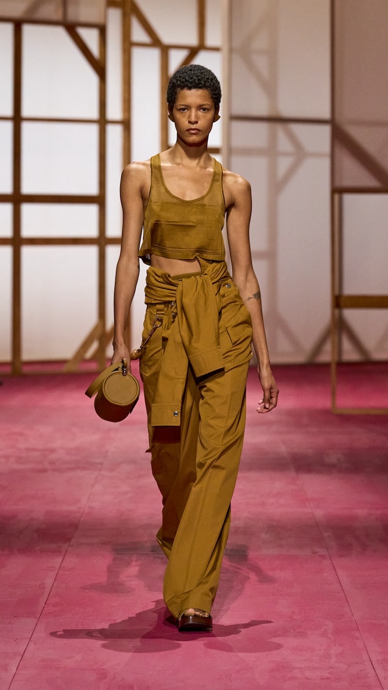 hermes pfw 2025 spring summer looks detail birkin inspiration