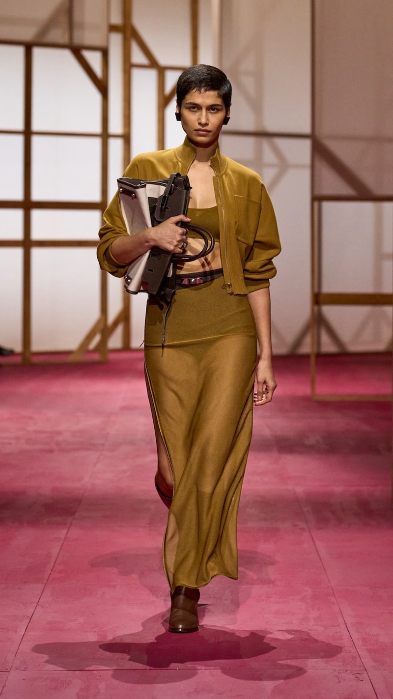 hermes pfw 2025 spring summer looks detail birkin inspiration
