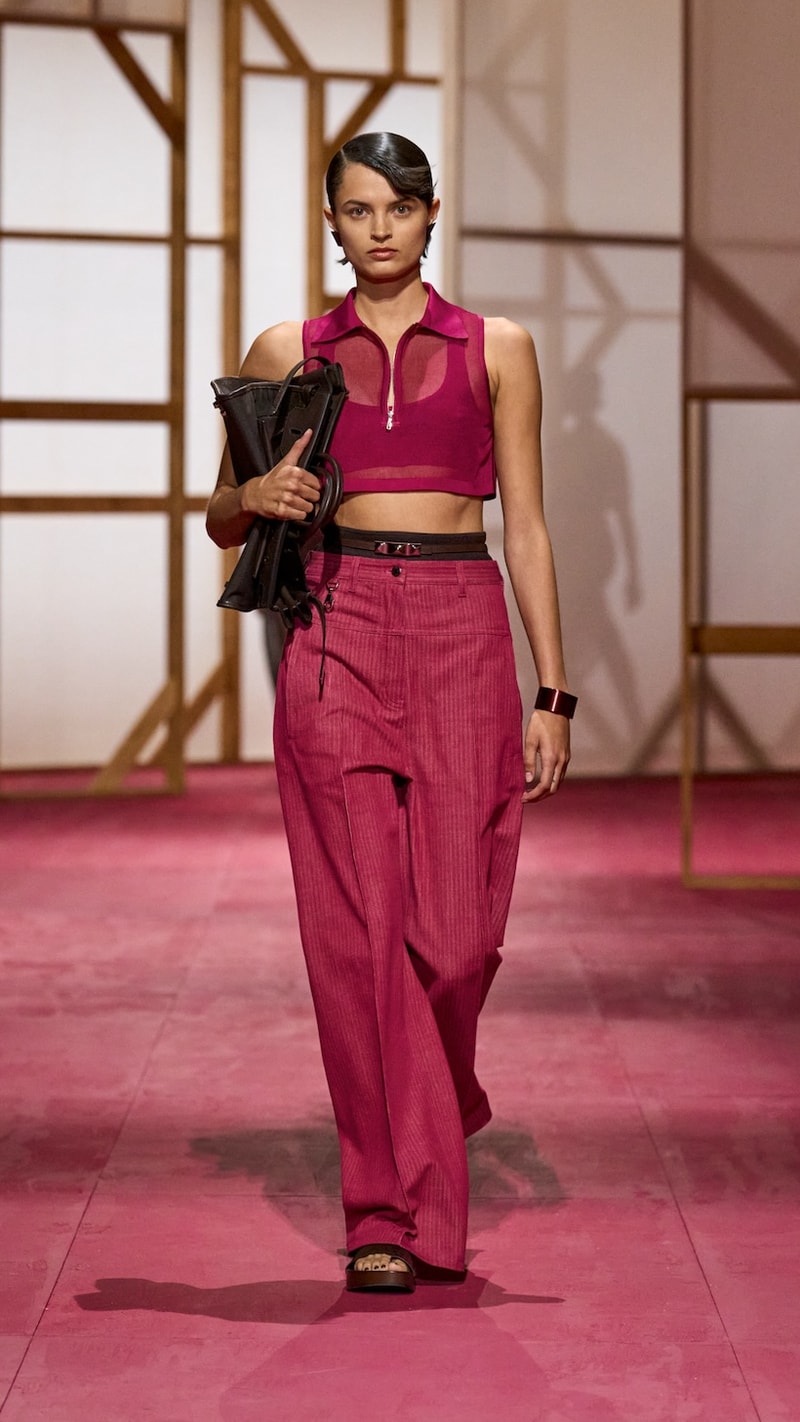 hermes pfw 2025 spring summer looks detail birkin inspiration