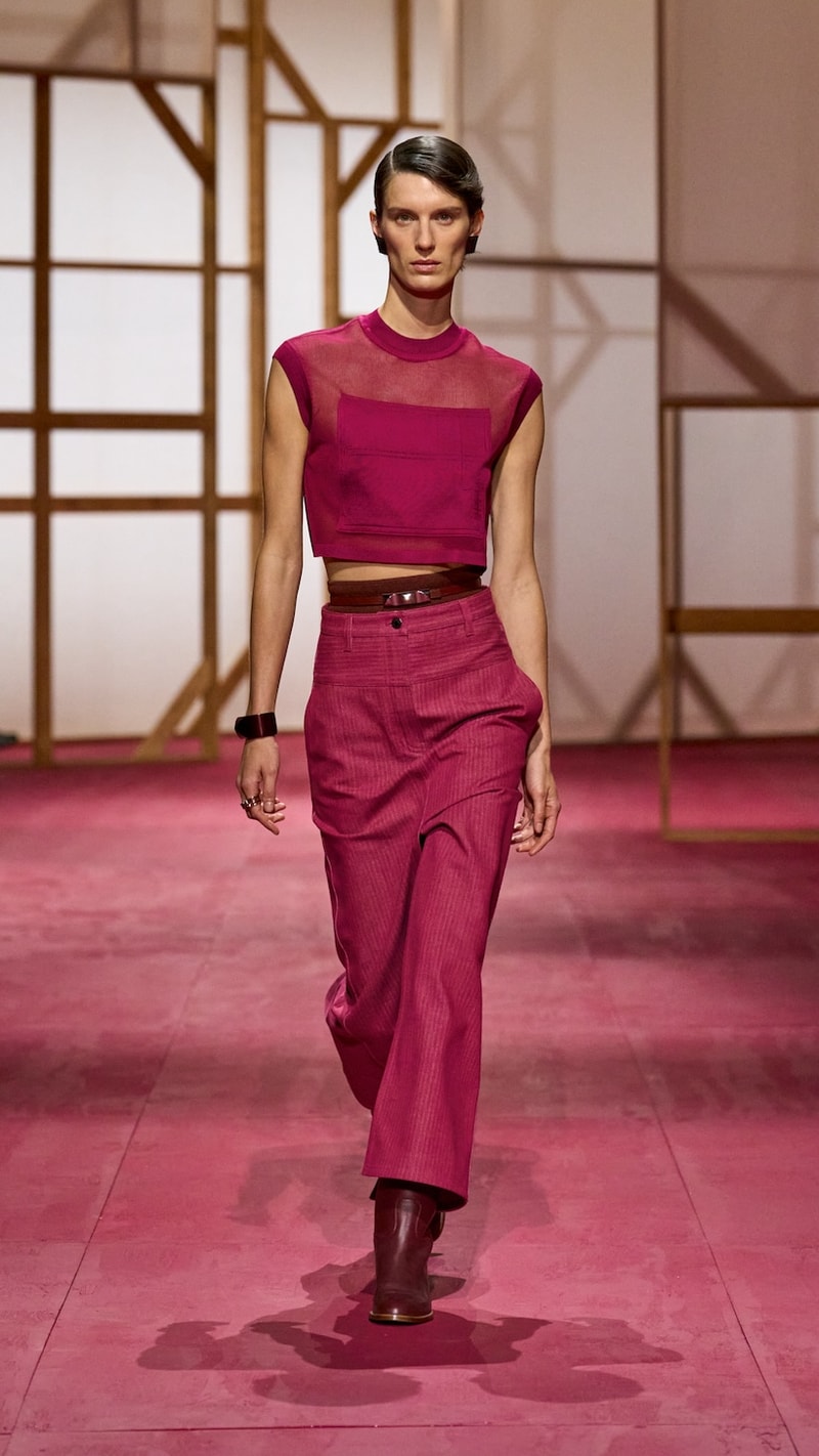 hermes pfw 2025 spring summer looks detail birkin inspiration