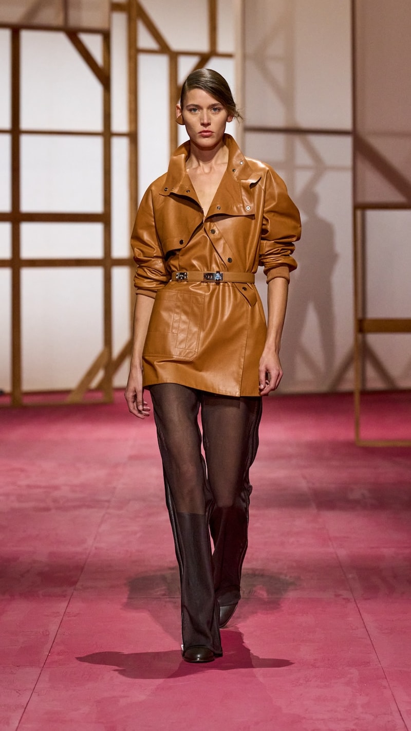 hermes pfw 2025 spring summer looks detail birkin inspiration
