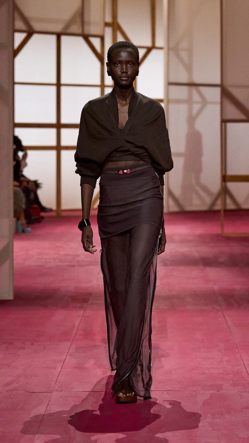 hermes pfw 2025 spring summer looks detail birkin inspiration
