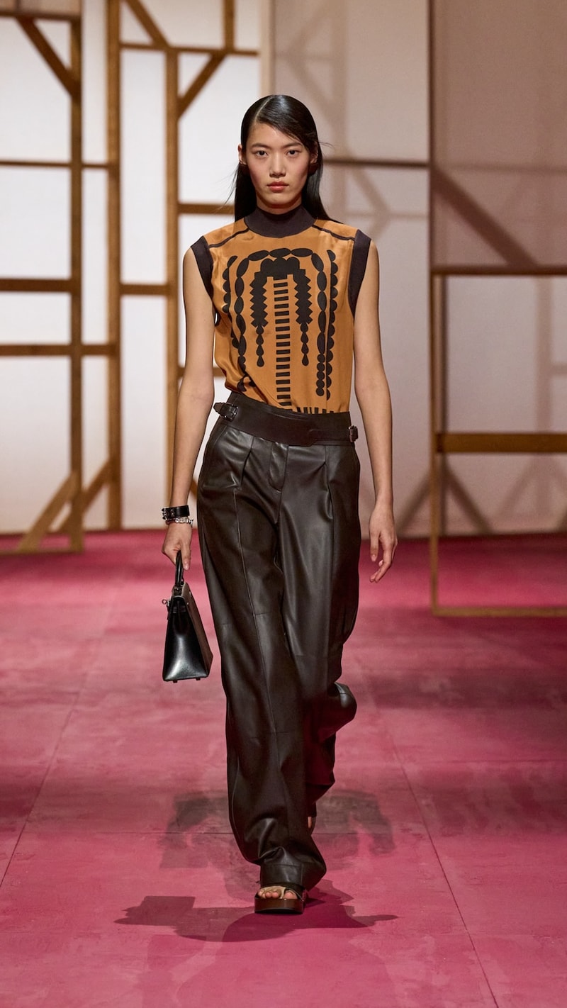 hermes pfw 2025 spring summer looks detail birkin inspiration