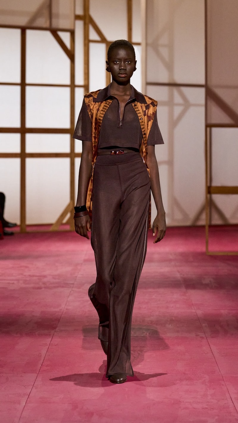 hermes pfw 2025 spring summer looks detail birkin inspiration